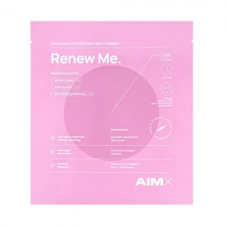 Masca Renew Me cu peptide,colagen hidrolizat si acid hialuronic (25ml), AIMX