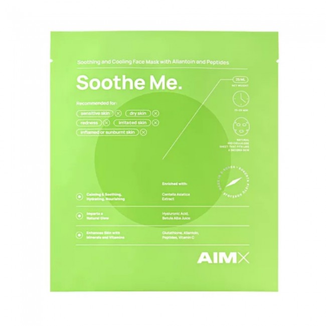 Masca Soothe Me cu peptide, glutation si acid hialuronic (25ml), AIMX