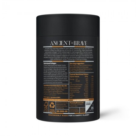 Coffee Collagen 250 gr (25 porții), Ancient and Brave