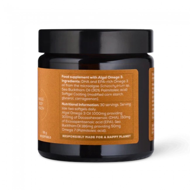 True Omega, Omega-3, Omega-7 (60 capsule softgel), Ancient and Brave