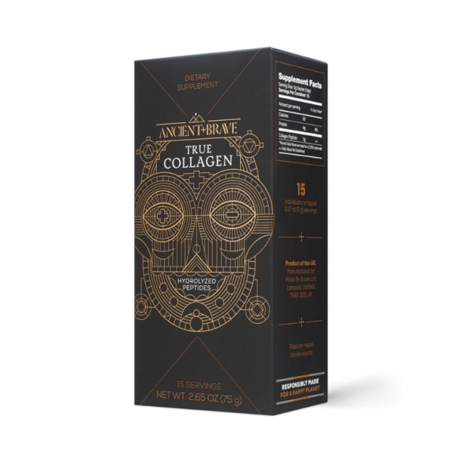 True Collagen powder (15 plicuri x 5 grame), Ancient and Brave