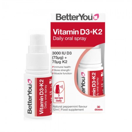 D3000+K2 Oral Spray (12 ml), BetterYou