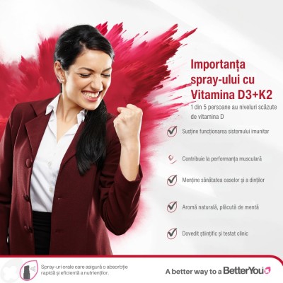 D3000+K2 Oral Spray (12 ml), BetterYou