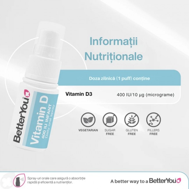 D400 Infant Vitamin D Oral Spray (15 ml), BetterYou