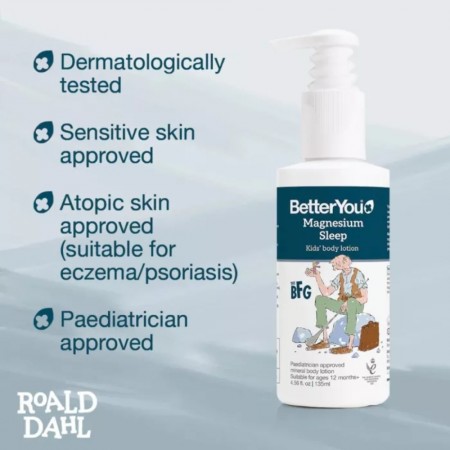 Magnesium Sleep Lotion Junior (135 ml), BetterYou