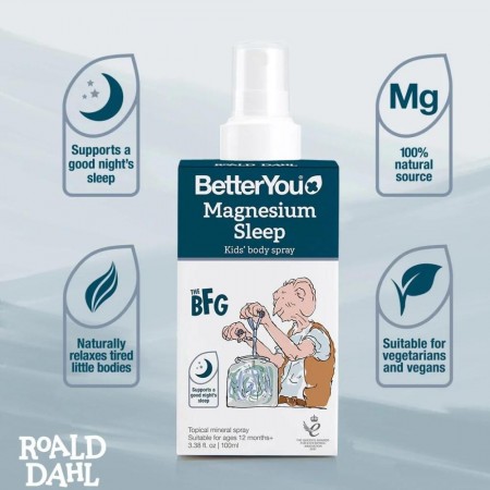 Magnesium Kids Body spray BFG (100 ml), BetterYou