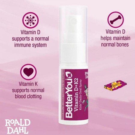Vitamina D3+K2 Kids Oral Spray (15 ml), BetterYou