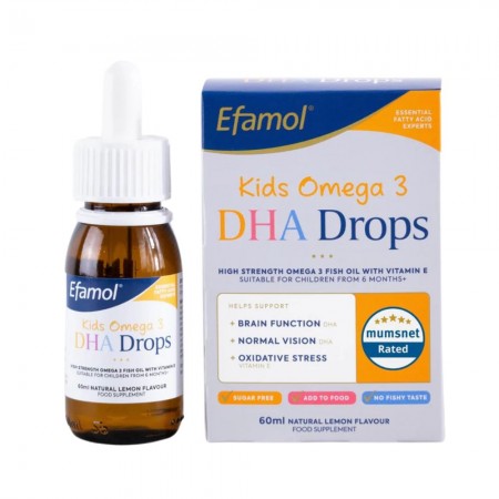 Kids Omega 3 DHA Drops (60 ml), Efamol