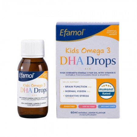 Kids Omega 3 DHA Drops (60 ml), Efamol
