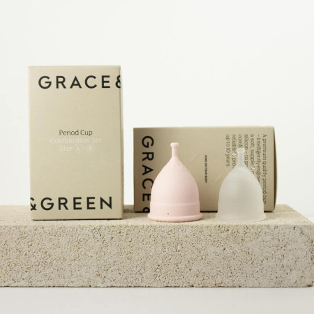 Pachet 2 cupe menstruale marime A si B, Grace and Green