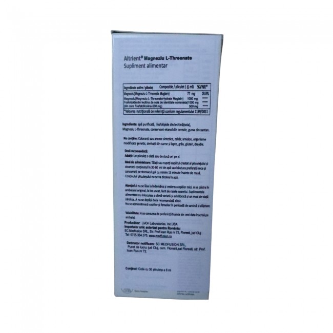 Altrient Magneziu L-Threonate (30 plicuri), LivOn Labs