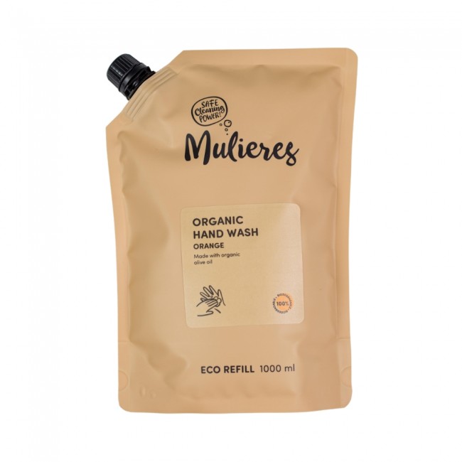 Refill Sapun lichid 100% ingrediente naturale Orange (1000 ml), Mulieres