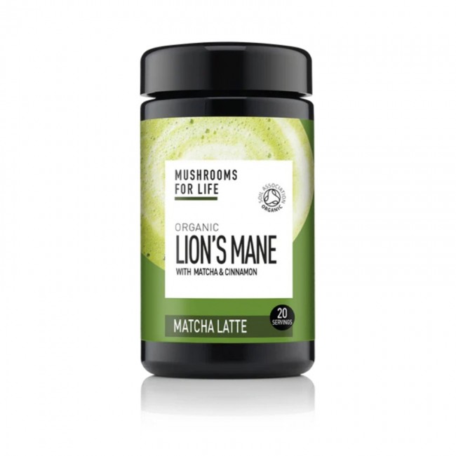 Organic Lions Mane Matcha Latte Pure Grade Extract 110 grame (20 portii), MushroomsForLife