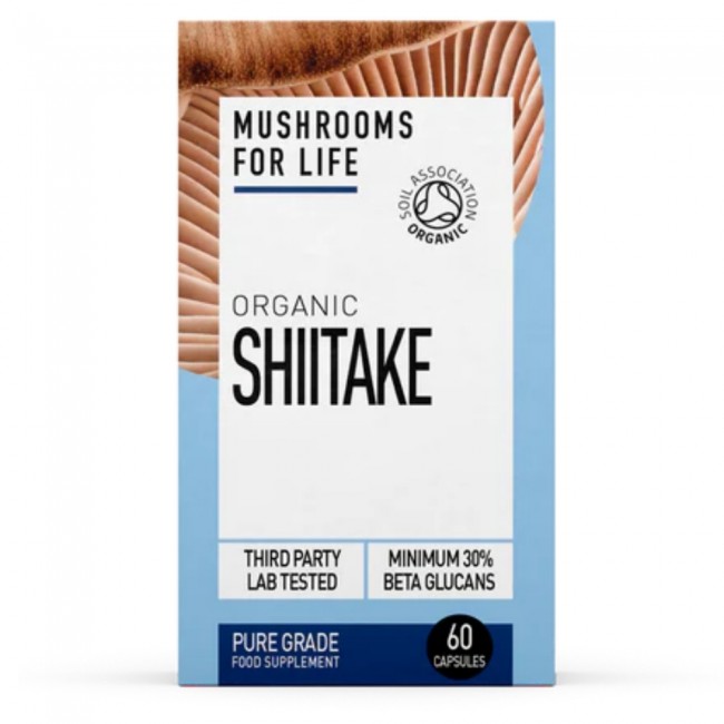 Organic Shiitake 800 mg Full Spectrum (60 capsule), MushroomsForLife