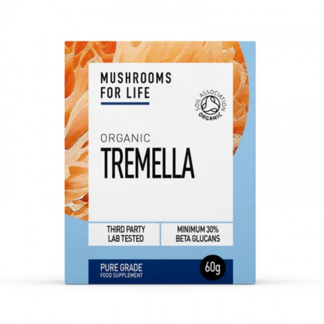 Organic Tremella 1000 mg Pure Grade Extract Powder (60 grame), MushroomsForLife